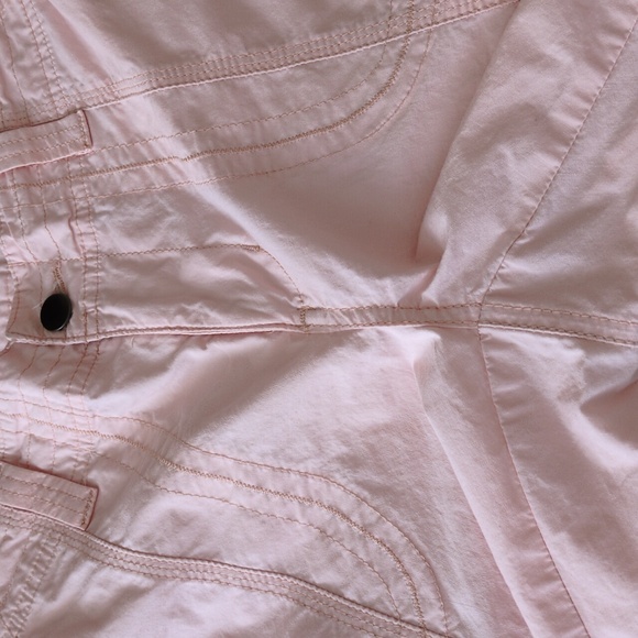 Boston Proper Pink Cargo Pants Roll Tabs Convertible 8 hem 30 Inseam - Picture 10 of 12